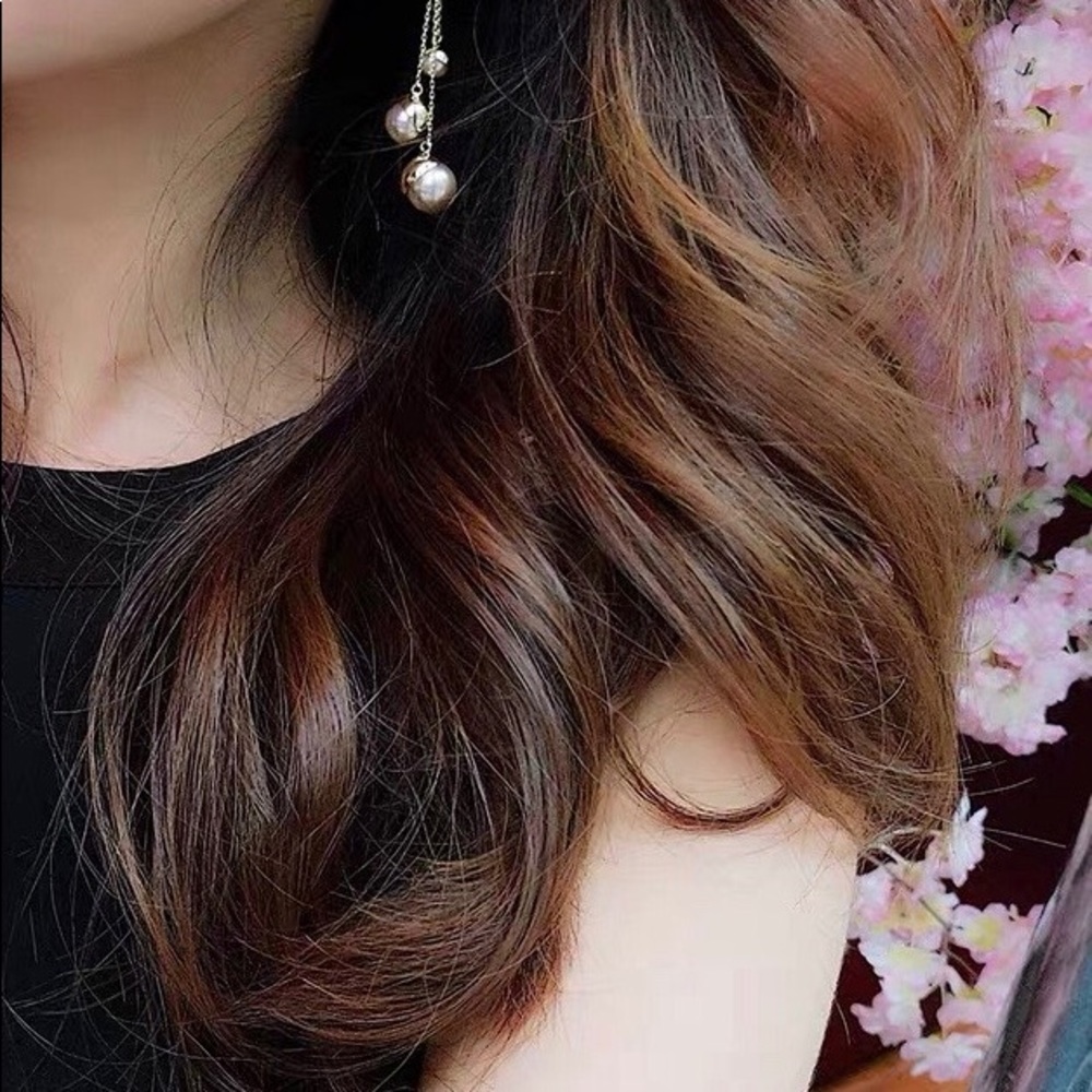 Antique Imitation Pearl Tassel Earring